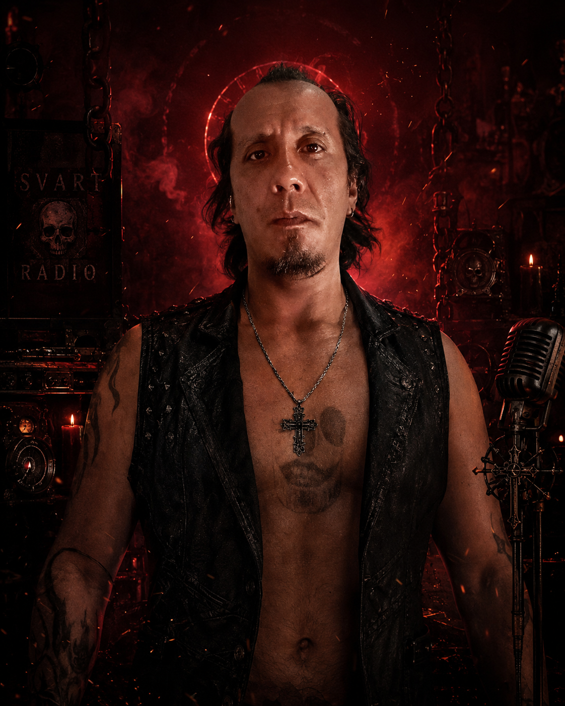 Luis Allan Poe en una escenografía industrial de SVART